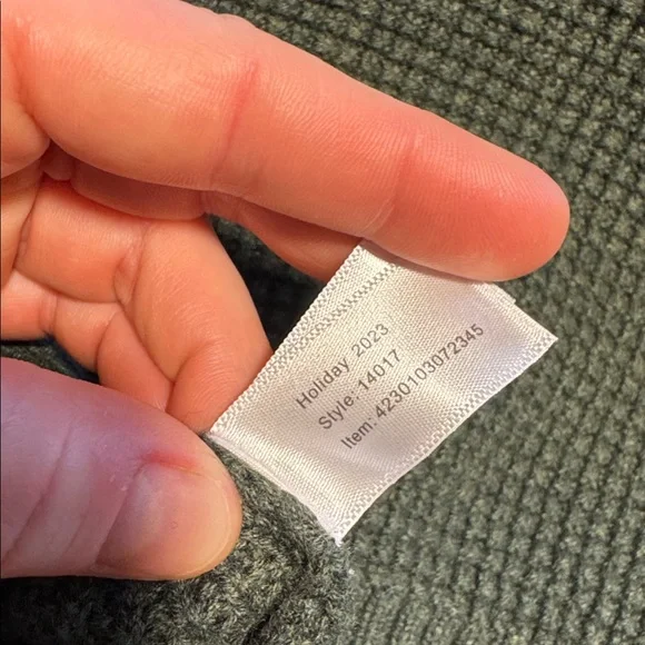 Marine Layer Waffle Knit Wool Cotton Blend Pullover Hoodie Green XL - Picture 14 of 15